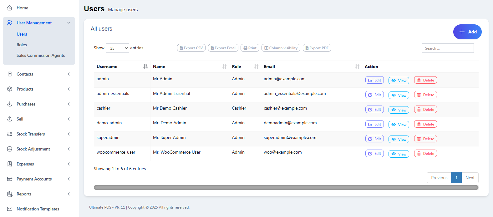 User Records Preview